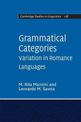 Grammatical Categories: Variation in Romance Languages