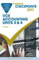 Cambridge Checkpoints VCE Accounting Units 3&4 2017 and Quiz Me More