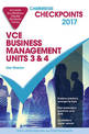 Cambridge Checkpoints VCE Business Management Units 3 and 4 2017 and Quiz Me More