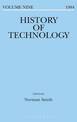 History of Technology Volume 9