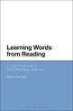 Learning Words from Reading: A Cognitive Model of Word-Meaning Inference