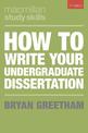 How to Write Your Undergraduate Dissertation