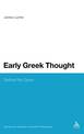 Early Greek Thought: Before the Dawn