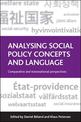 Analysing Social Policy Concepts and Language: Comparative and Transnational Perspectives