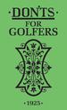 Don'ts for Golfers: Illustrated Edition