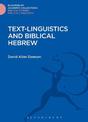 Text-Linguistics and Biblical Hebrew