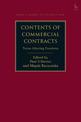 Contents of Commercial Contracts: Terms Affecting Freedoms