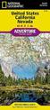 United States, California And Nevada Adventure Map