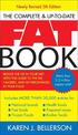 The Complete Up-to-Date Fat Book: Reduce the Fat in Your Diet with This Guide to the Fat, Calories, and Fat Percentages in Your