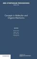 Concepts in Molecular and Organic Electronics: Volume 1154