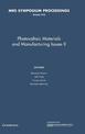 Photovoltaic Materials and Manufacturing Issues II: Volume 1210