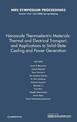 Nanoscale Thermoelectric Materials: Thermal and Electrical Transport, and Applications to Solid-State Cooling and Power Generati