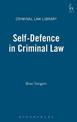 Self-Defence in Criminal Law