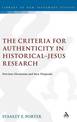 Criteria for Authenticity in Historical-Jesus Research