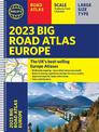 2023 Philip's Big Road Atlas Europe: (A3 Spiral binding)