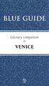 Blue Guide Literary Companion Venice